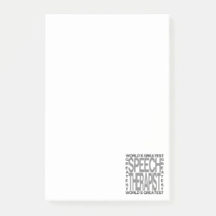 Weltbester Sprache-Therapeut Post-it Klebezettel