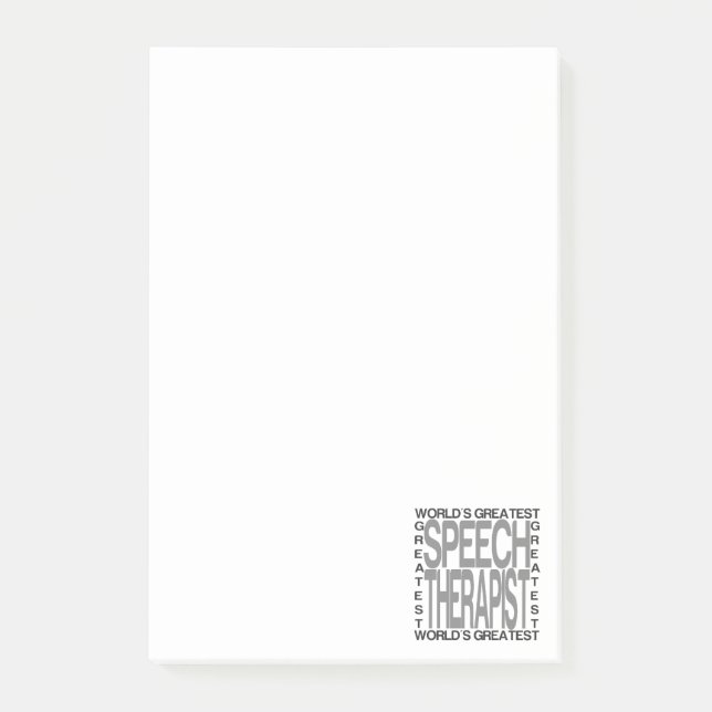 Weltbester Sprache-Therapeut Post-it Klebezettel (Vorderseite)