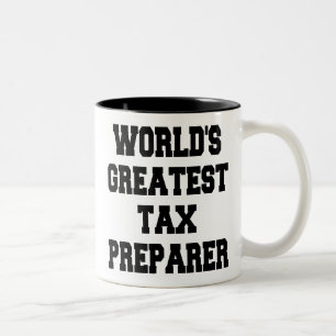 Weltbester Steuervorbereitung Zweifarbige Tasse