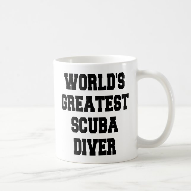 Weltbester Taucher Kaffeetasse (Rechts)