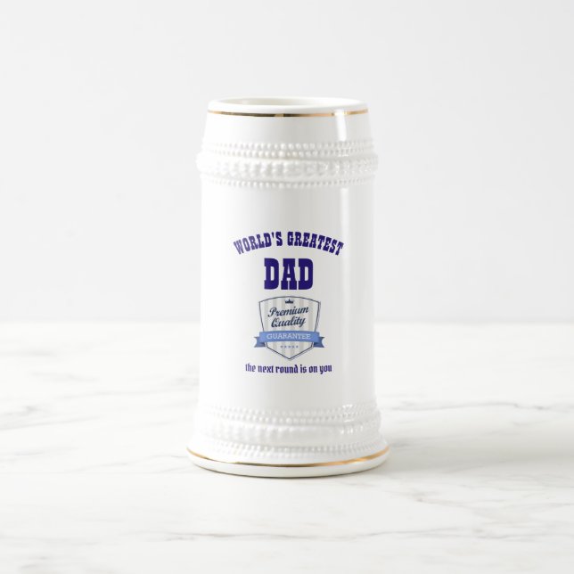 Weltbester VATER - Bestes Vaterglas Bierglas (Mittel)