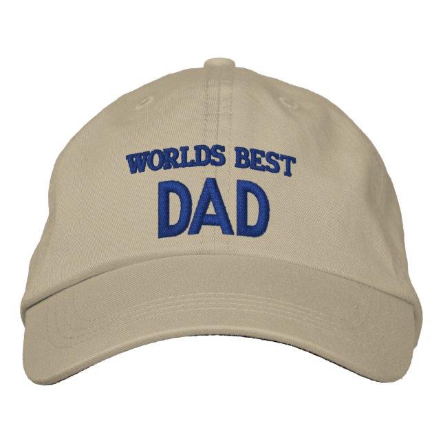 WELTBESTER VATER BESTICKTE KAPPE (Vorderseite)