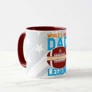 Weltbester-Vater-Fantasy-Football-Legende-Kaffeeta Tasse