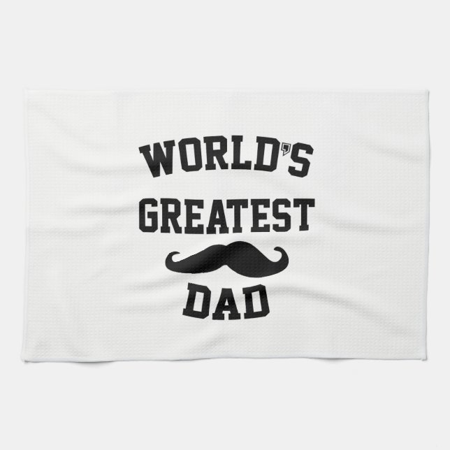 Weltbester Vater Geschirrtuch (Horizontal)