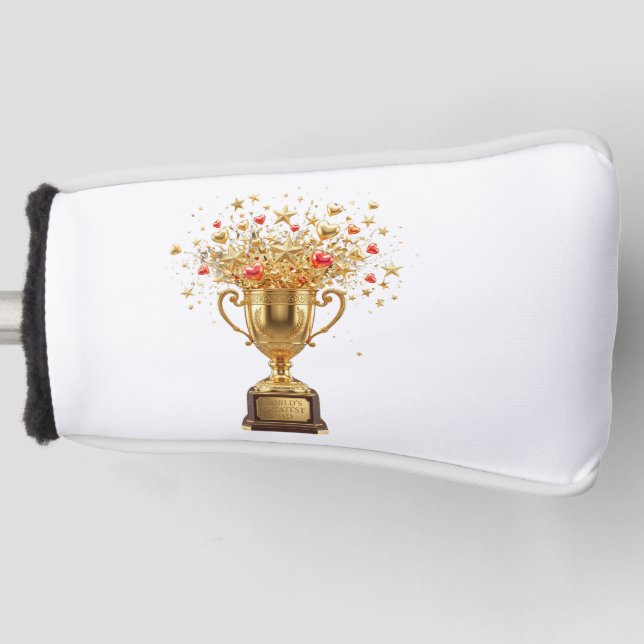 Weltbester VATER Golf Headcover (Vorderseite)