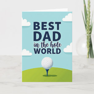 Weltbester Vater Golf Kunstkarte Karte
