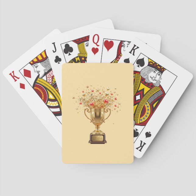 Weltbester VATER Spielkarten (Rückseite)