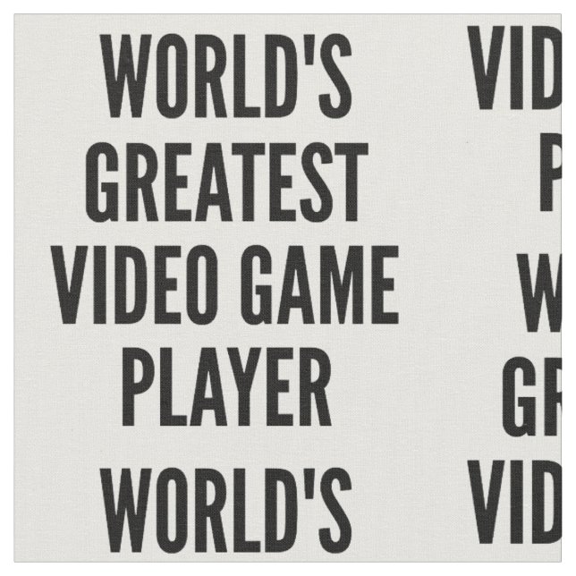 Weltbester Videospielplayer Stoff (Nahaufnahme)