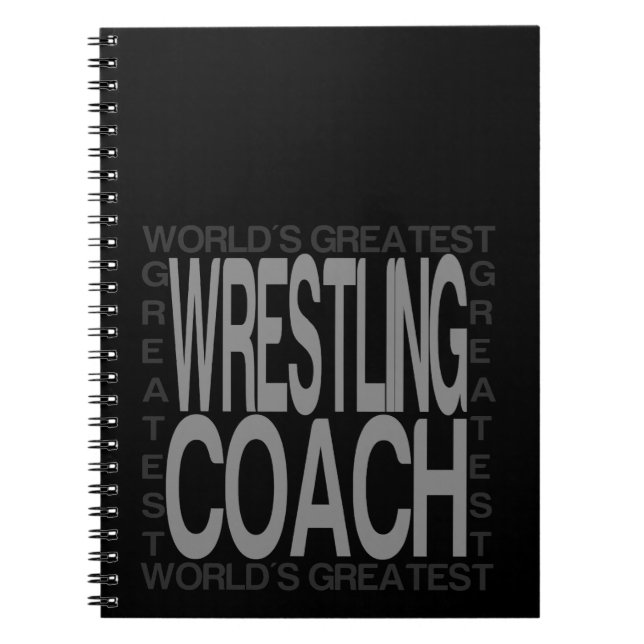 Weltbester Wrestling-Coach-Notebook Notizblock (Vorderseite)