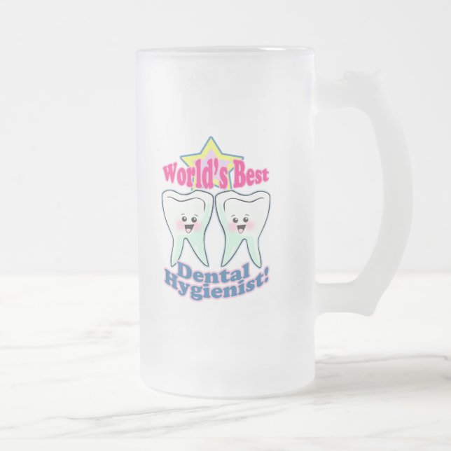 Weltbester Zahnarzthelfer Mattglas Bierglas (Rechts)