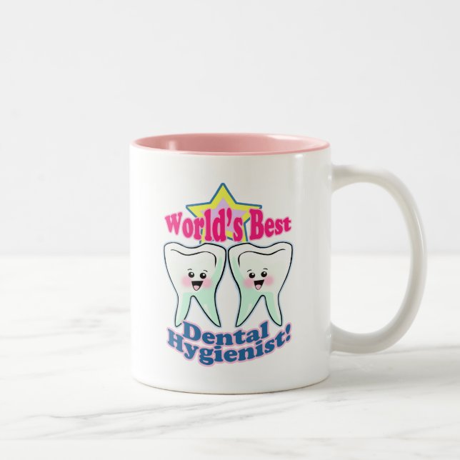 Weltbester Zahnarzthelfer Zweifarbige Tasse (Rechts)