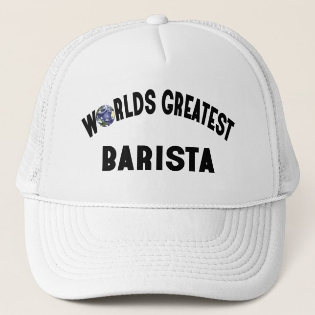 Weltbestes Barista Truckerkappe (Vorderseite)
