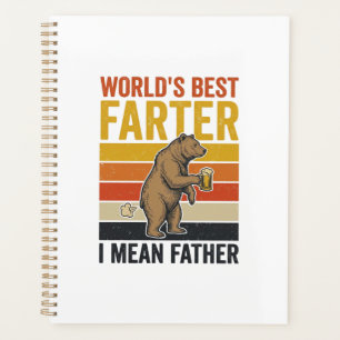 Weltbestes Furzer Lustiger Vater Bär Planer