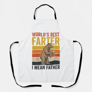 Weltbestes Furzer Lustiger Vater Bär Schürze