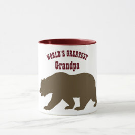 Weltbestes Großvater Papa Bärengeschenk Tasse