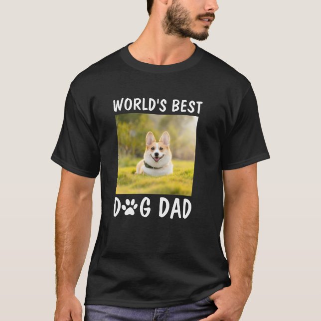 Weltbestes Hund-Vater-Foto für Personalisierte Hau T-Shirt (Vorderseite)