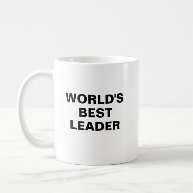 Weltbestes-Leiter-Tasse Kaffeetasse (Links)