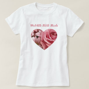 Weltbestes Mama-Rosen-Herz T-Shirt