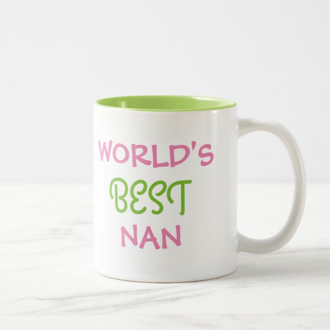 Weltbestes Nan-Tasse Zweifarbige Tasse (Rechts)