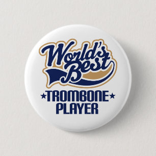 Weltbestes Trombone-Spieler-Geschenk Button