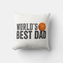 Weltbestes Vater Typografie Basketball-Kissen