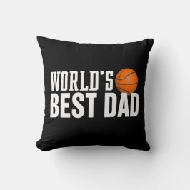 Weltbestes Vater Typografie Basketball-Kissen Kissen