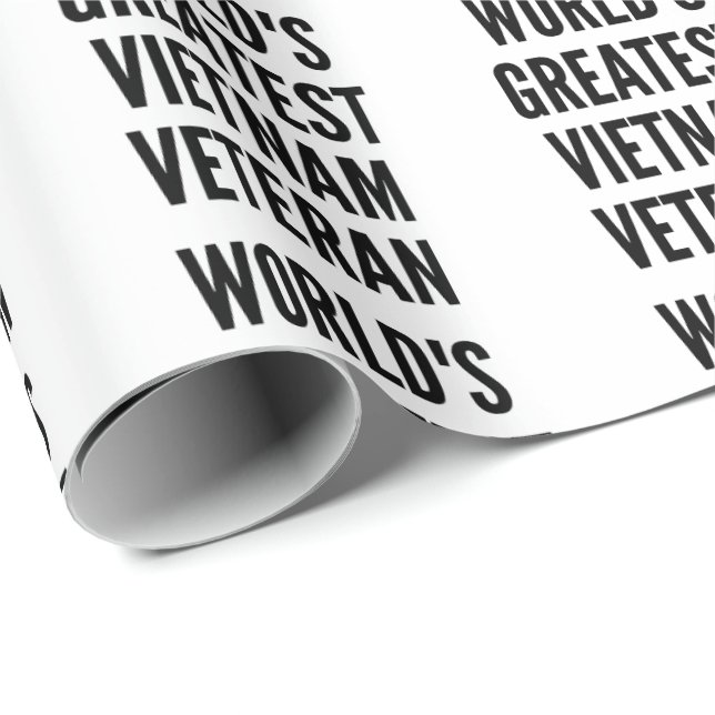 Weltbestes Vietnam Veteran Geschenkpapier (Rolleneckpunkt)