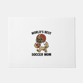 WELTBEWEGENDSTE FUSSBALLMUTTER - PUGS-SPIELERIN FUßMATTE