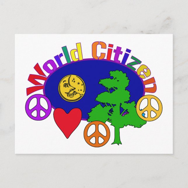 Weltbürger Postkarte (Vorderseite)