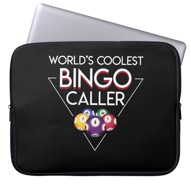 Weltcoolster Bingo-Anrufer-Bingo-Anrufer Laptopschutzhülle (Vorderseite)