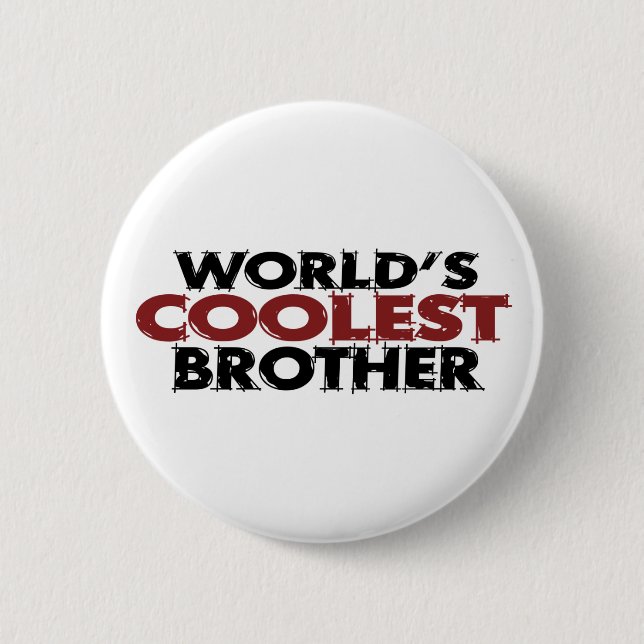 Weltcoolster Bruder Button (Vorderseite)