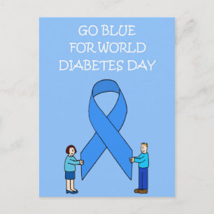 Weltdiabetestag 14. November Postkarte