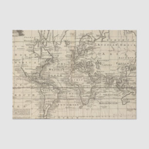 Weltdiagramm Seidenpapier