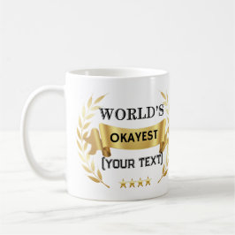 Weltdurchschnittlichster personalisierter Trophäe Kaffeetasse