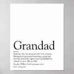 Welten am besten je Großvater, Großvater, Papa Def Poster<br><div class="desc">Personalisieren Sie für Ihren besonderen Großvater,  Großvater,  Papa oder Pop,  um ein einzigartiges Geschenk zu schaffen. Eine perfekte Art,  ihm zu zeigen,  wie phantastisch er jeden Tag ist. Entwickelt von Thisisnotme©</div>