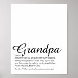 Welten am besten je Großvater, Großvater, Papa Def Poster<br><div class="desc">Personalisieren Sie für Ihren besonderen Großvater,  Großvater,  Papa oder Pop,  um ein einzigartiges Geschenk zu schaffen. Eine perfekte Art,  ihm zu zeigen,  wie phantastisch er jeden Tag ist. Entwickelt von Thisisnotme©</div>