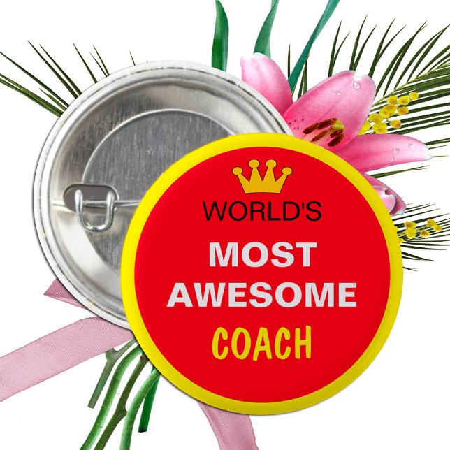 Welten am Phantastischsten - COACH (Beste) Button (Von Creator hochgeladen)