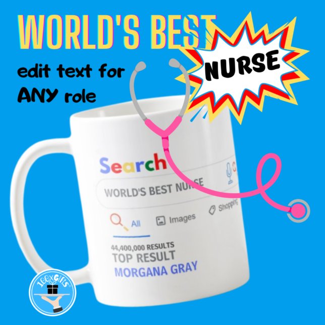 WELTEN BEST NURSE Funny Top Search Resultat Kaffeetasse (Von Creator hochgeladen)