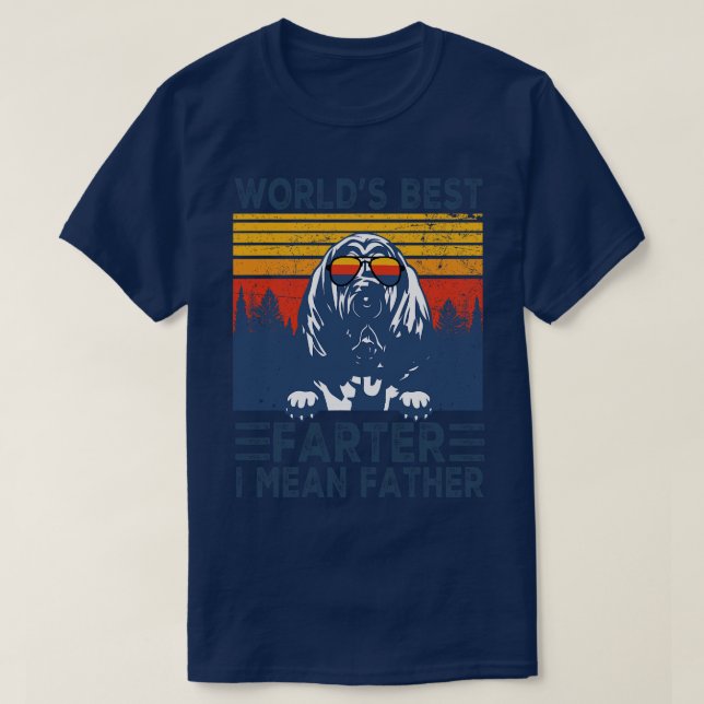 Welten Beste Farter I Gemein Vater Bester Bluthund T-Shirt (Design vorne)
