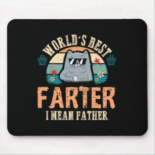 Welten Beste Farter I Gemein Vater Bester Katze Va Mousepad