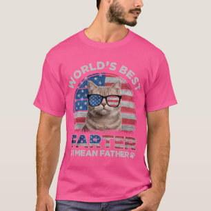 Welten Beste Farter I Gemein Vater Bester Katze Va T-Shirt