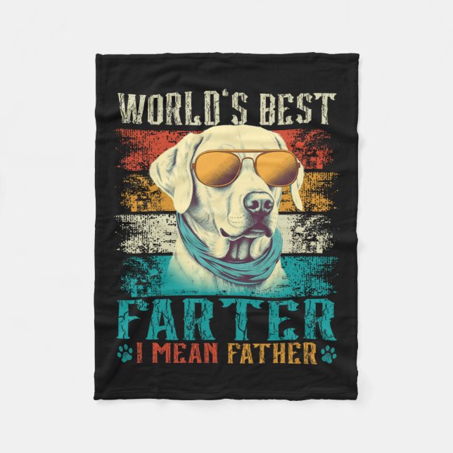 Welten Beste Farter I Gemein Vater Bester Vater je Fleecedecke (Vorderseite)