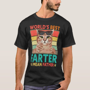Welten Beste Farter I Gemeine Vater Katze Vater Va T-Shirt