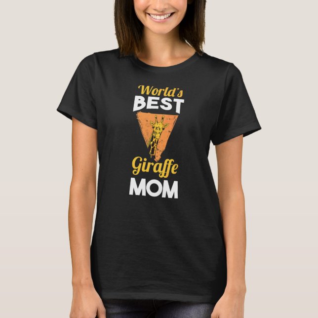 Welten Beste Giraffe-Mama T-Shirt (Vorderseite)