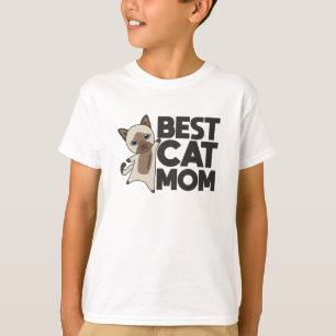 Welten beste Katze Mama - Katzen Siam Cat T-Shirt