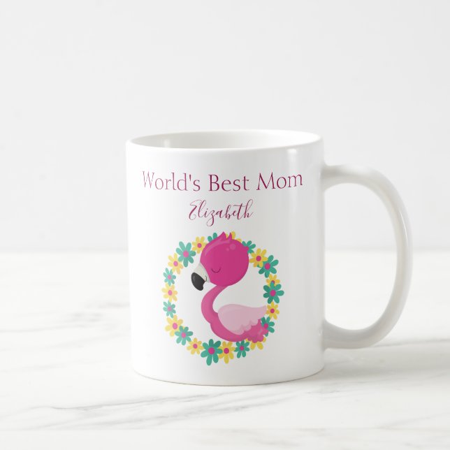 Welten Beste Mama Flamingo Beauty Kaffeetasse (Rechts)
