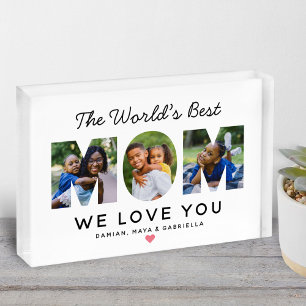 Welten beste Mama für benutzerdefinierte Familienk Fotoblock