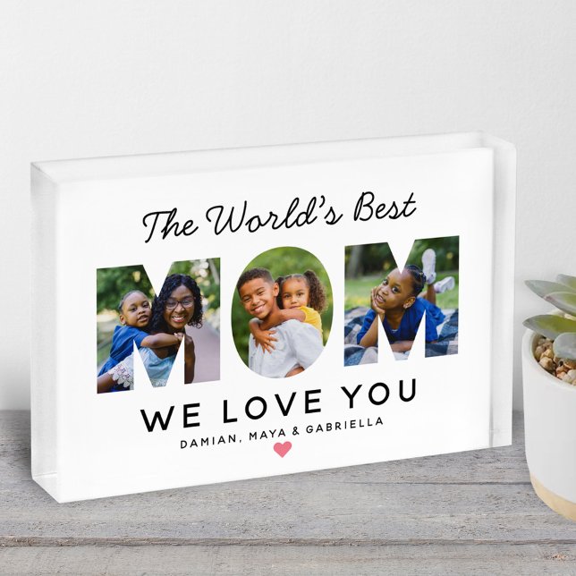 Welten beste Mama für benutzerdefinierte Familienk Fotoblock (Von Creator hochgeladen)