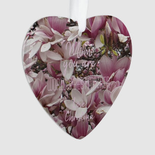 Welten beste Mama für Ihren Text Magnolia Floral Ornament