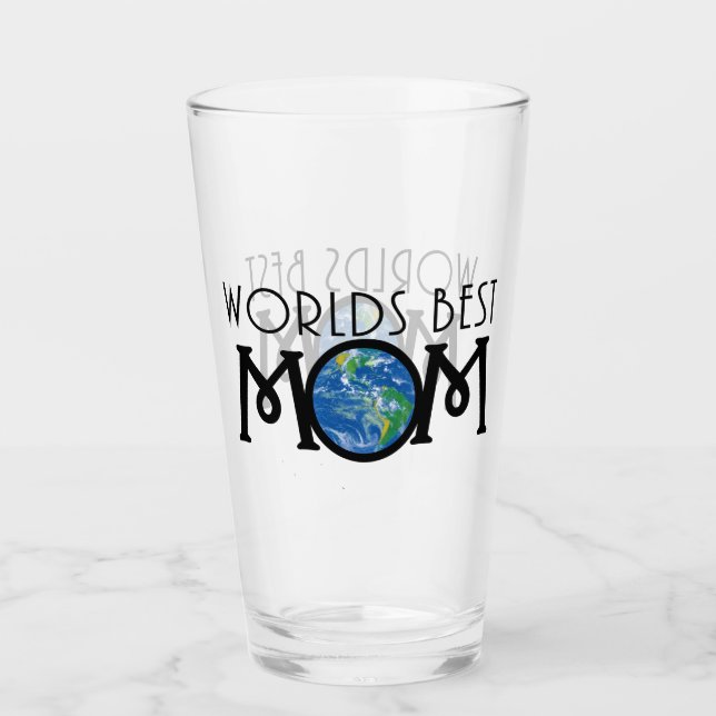 Welten beste Mama Glas (Vorderseite)